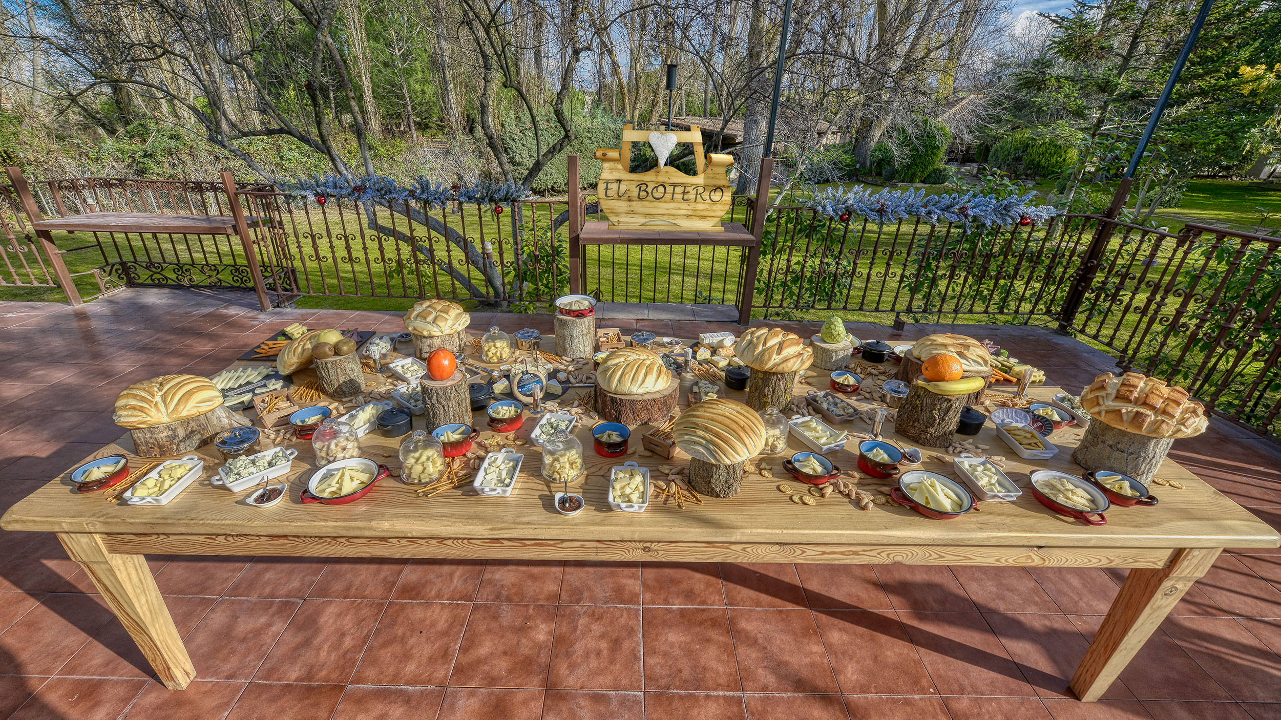 tabla de quesos jardin el botero